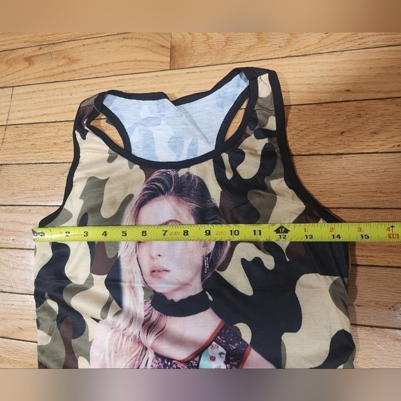 Women's Tank Top Camouflage Fashion Wild O-Neck Sleeveless Tops - Picture 5 of 8